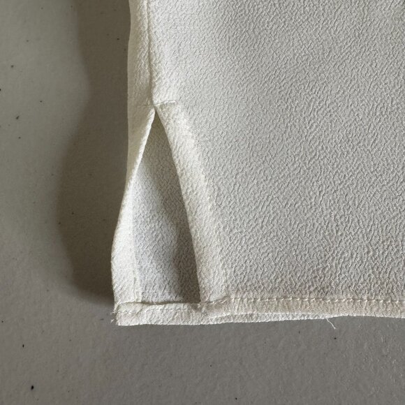 NWOT JCrew Top Woman's sz 3X Cream Sheer Oversize Button Up Blouse - Picture 10 of 12